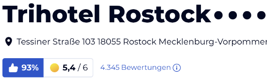 holidaycheck urlaub reisen hotels Hotelbewertungen, Trihotel in Rostock