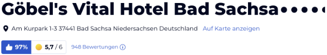 holidaycheck reise hotels bewertungen, Göbel's Vital Hotel bad Sachsa