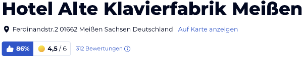 HolidayCheck reisen urlaub Bewertungen Hotels, Hotel Alte Klavierfabrik