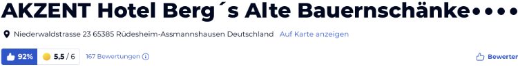 holidaycheck reise hotels bewertungen, AKZENT Hotel Berg´s Alte Bauernschänke