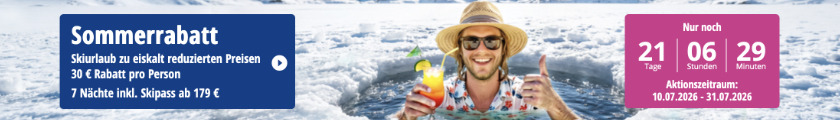 SnowTrex Aktion der Woche Skiurlaub Skireisen Ski fahren