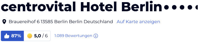 Berlin Hotel Centrovital, holidaycheck urlaub reisen hotels Hotelbewertungen