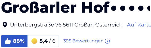 holidaycheck reisen hotels bewertungen, Hotel Grossarler Hof