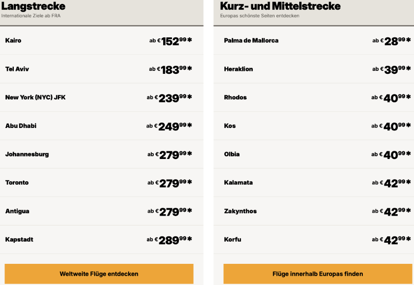 Mit den Condor Eintagsfliegen ab 28,99€ entspannt um die Welt fliegen