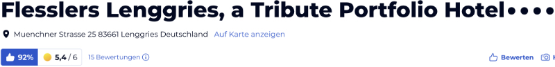 holidaycheck reisen hotels bewertungen, Flesslers Lenggries a Tribute Portfolio Hotel