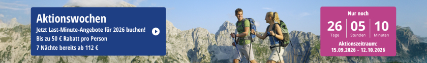 HolidayTrex Aktion: Bis zu 50€ Rabatt pro Person auf Last Minute Reisen - 7 Nächte schon ab 112€ p.P.