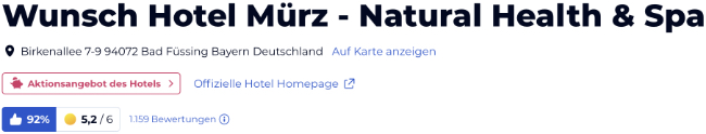holidaycheck reisen hotels bewertungen, Wunsch Hotel Mürz